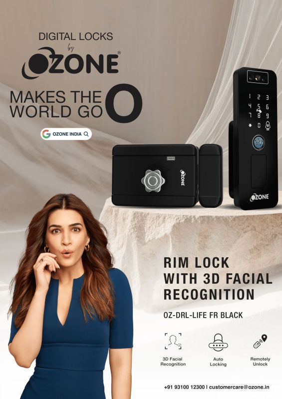 Ozone 3D Facial Recognition Rim Lock