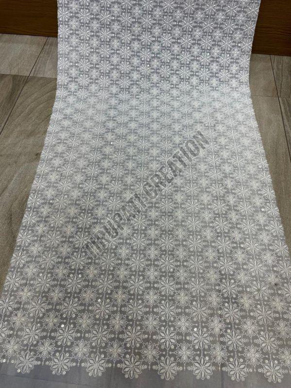 44inch embroidery work viscose georgette fabric