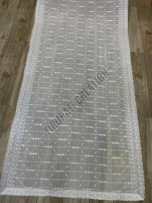 Embroidery Work Mulmul Cotton Dupatta