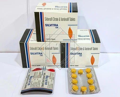 Silvitra 120 Sildenafil Citrate Vardenafil Tablets