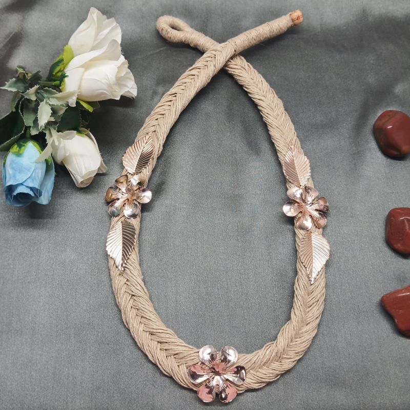 Handcrafted Braided Jute Necklace