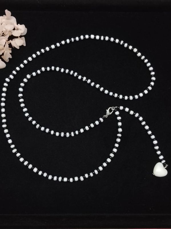 Stylish Black and White Waist Chain
