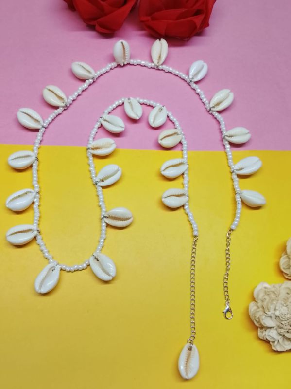 White Cowrie Shell Waist Chain