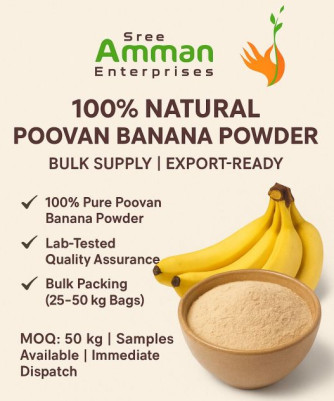 Natural Poovan Banana Powder