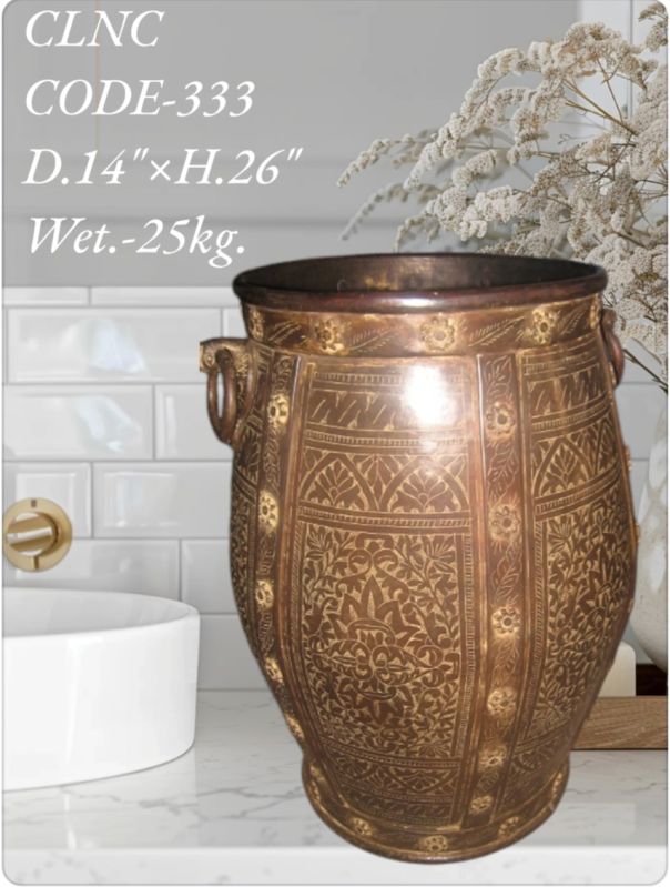 333 Brass Handicraft Carving Flowering Planter