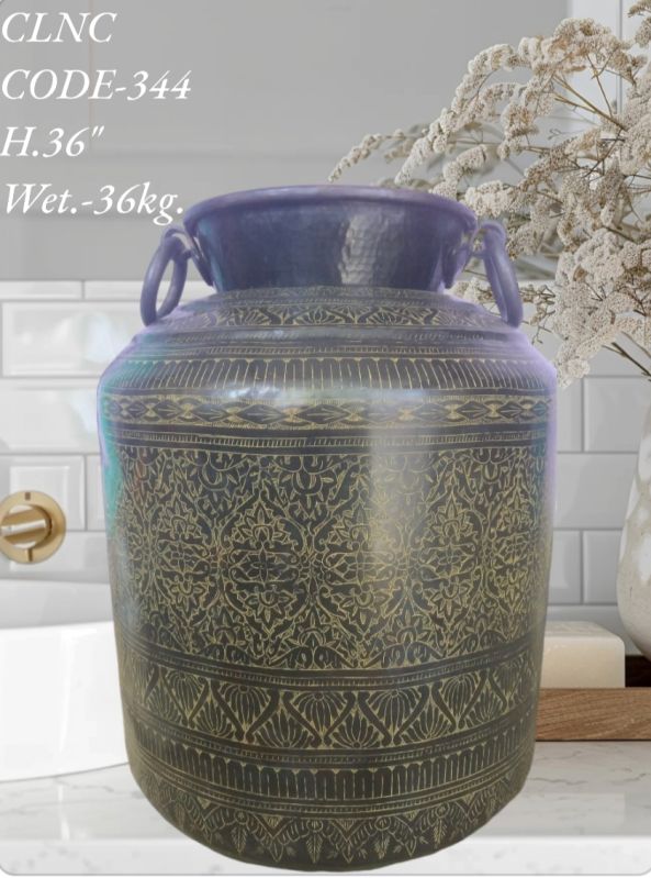 Brass Handicrafts Carving Decoration Flower Planter