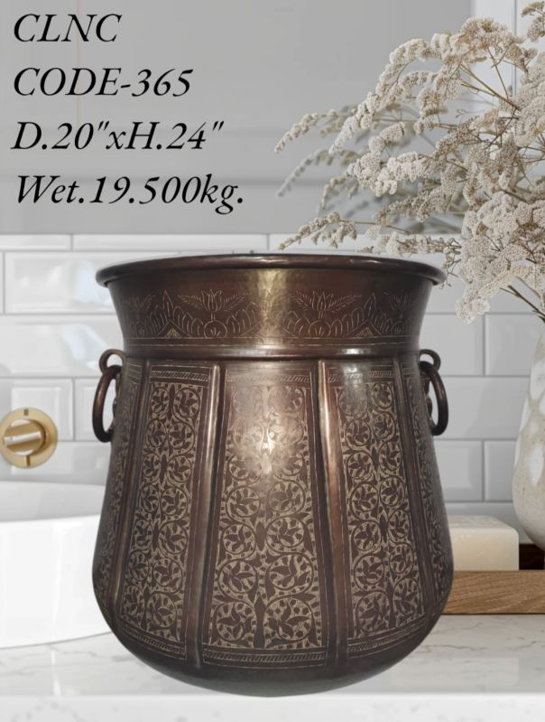 code- 365 Brass Handicrafts Decoration Planter