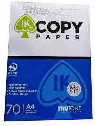 70 GSM Ik Copier A4 Size Paper