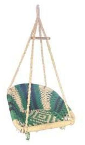 Striped Korai Grass Hanging Swing Chair