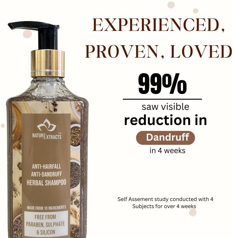 Naturextracts anti-dandruff Hairfall Control Herbal Shampoo