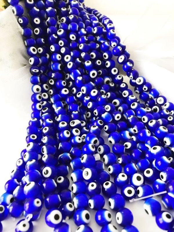 8mm Evil Eye Beads