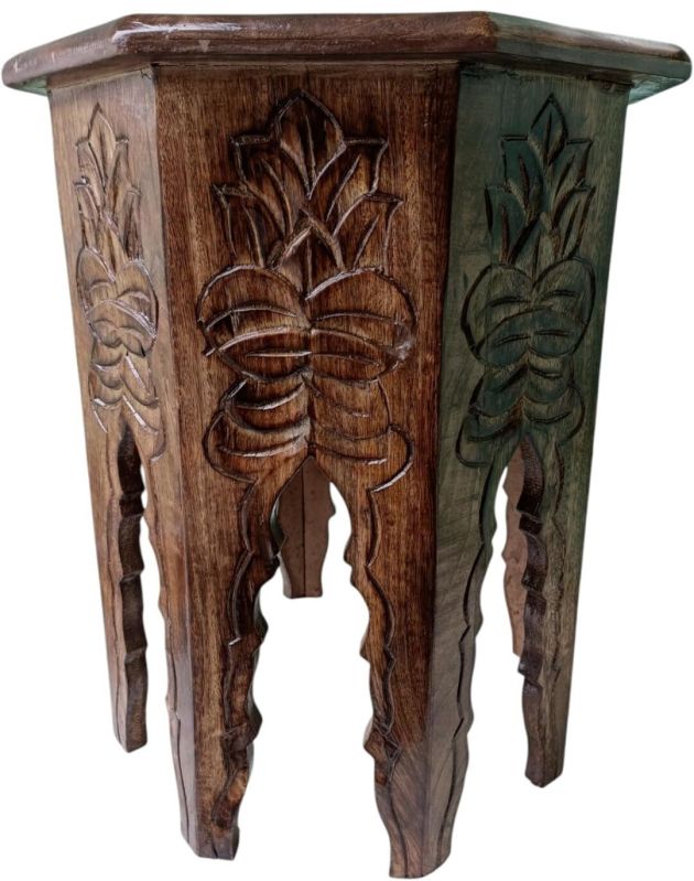 Wood Handicrafts Wooden Antique Round Handmade Stool