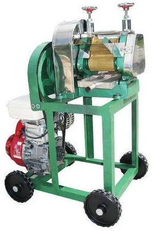 Stainless Steel Sugar Cane Juice Extraction Machine, Color : Green