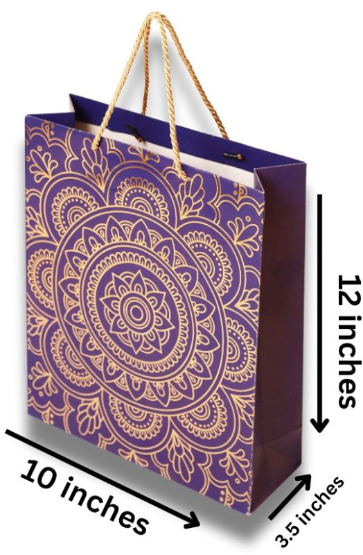 Gold Foiling Mandala Gift Bag