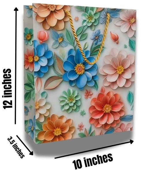 Premium Floral Paper Gift Bag