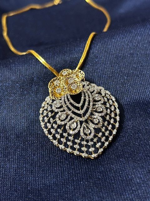 Elite Diamond Studded Ladies Pendant