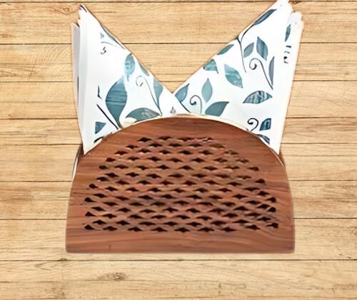 Wooden Napkin Holder 7.8 X 4.2 X 5 Inches, Packaging Type : Box
