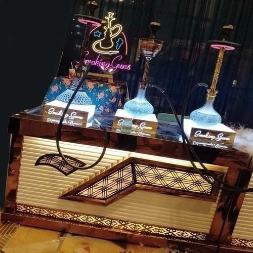 Stainless Steel Hukkah Catering Counter