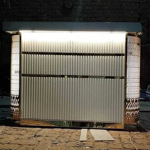 Stainless Steel LED Shutter Catering Counter