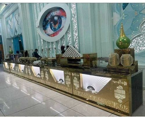 Stainless Steel Wedding Catering Food Counter