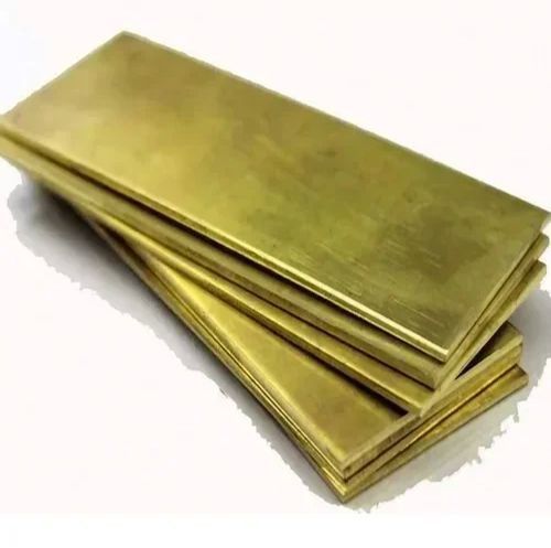 Polished Brass Sheets, Shape : Rectangular for Industrial