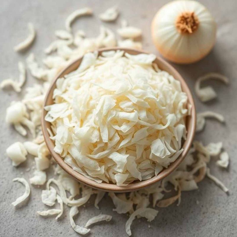 dehydrated white onion flakes
