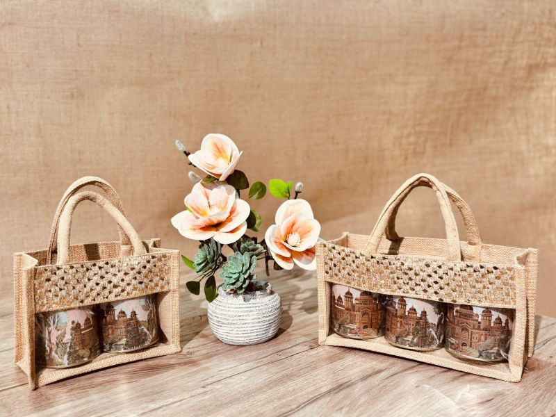 Eratic Jute Jar Bag