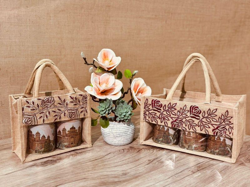 Rosset Jute Jar Bag