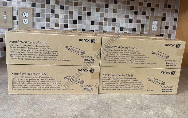 Genuine Xerox Workcentre 6655/6655i CMYK High Capacity Toner Cartridge Set