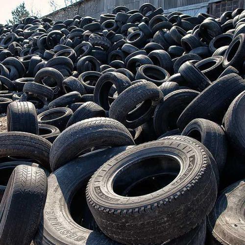 Rubber Scrap Tyre, Colors : Black for Recycling Purposes