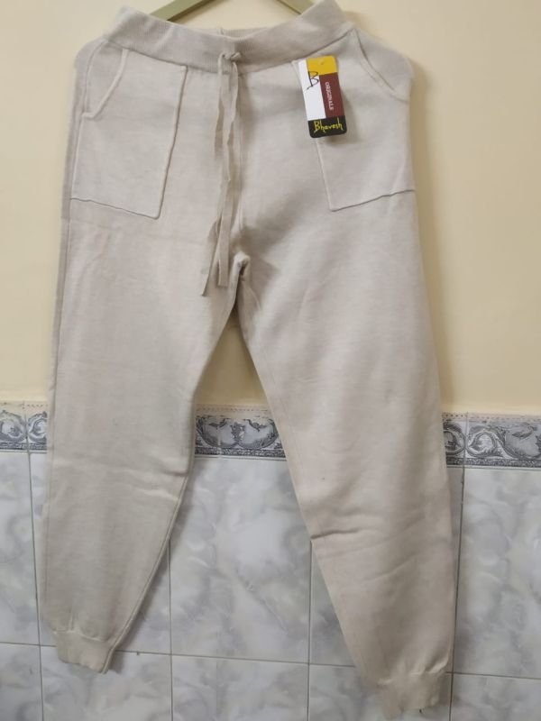 Beige Ladies Woolen Palazzo