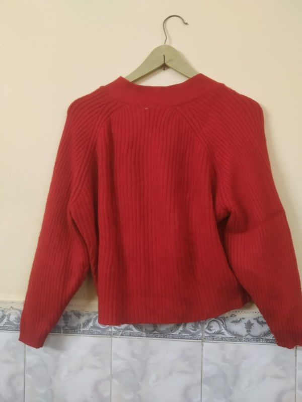 Red Ladies Woolen Top