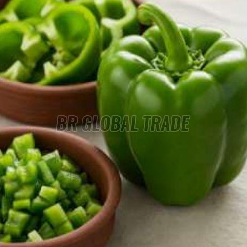 IQF Green Capsicum, Packaging Type : Plastic Bags