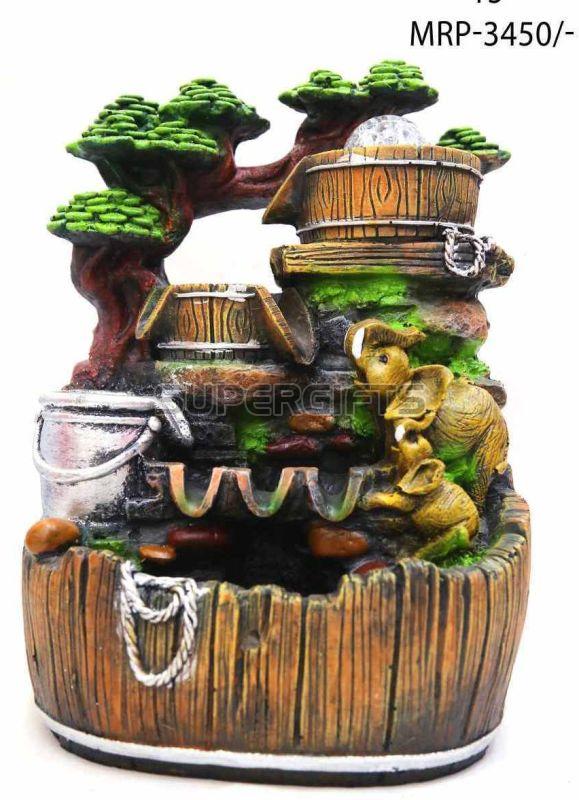 3 Steps Polyresin Tabletop Water Fountain