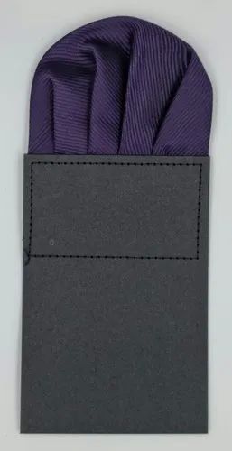 Plain Microfiber Jacquard Pocket Square Handkerchief Standard