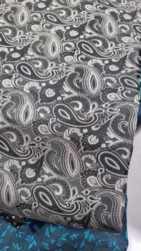 Printed Jacquard Multicolor Necktie Fabric, Width : 48 Inch