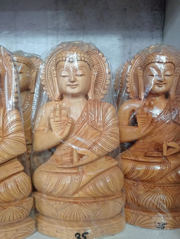 Wooden Lord Buddha Statue
