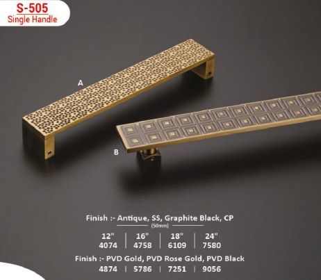 EDGE S-505 Geometric Pattern Designer Single Door Pull Handle