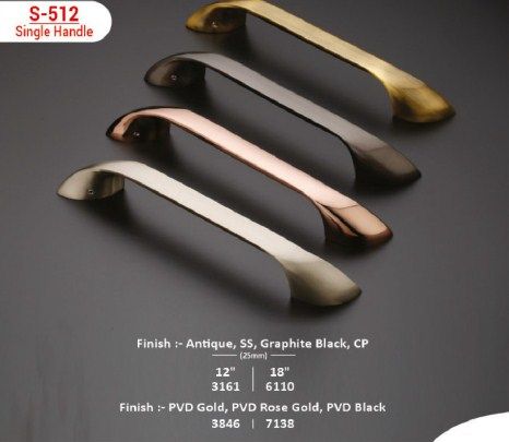 EDGE S-512 Sleek Metallic Designer Single Door Pull Handle