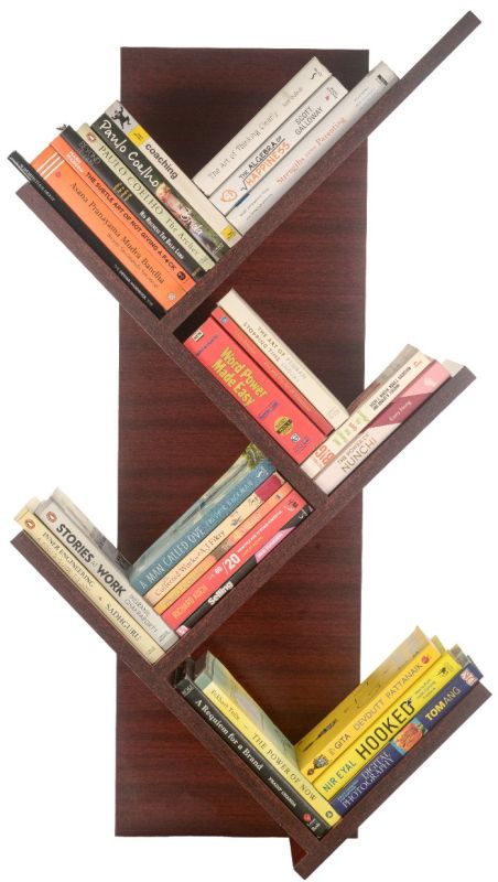 Brown Wooden Book Rack