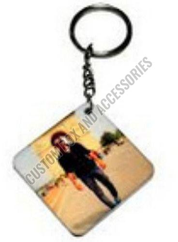 5x5 Cm Squre MDF Sublimation Keychain