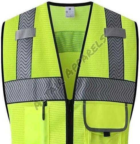 Rayon Reflective Safety Vest, Color : Light Green