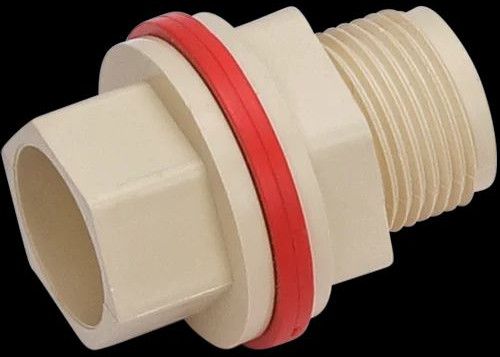 CPVC Socket Tank Nipple, Color : Cream