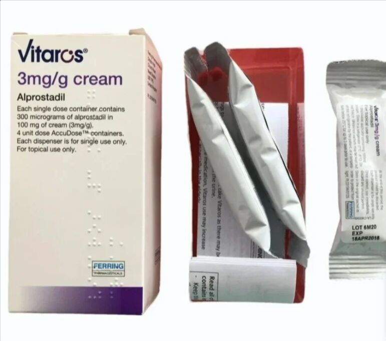 Vitaros Alprostadil 3mg Cream
