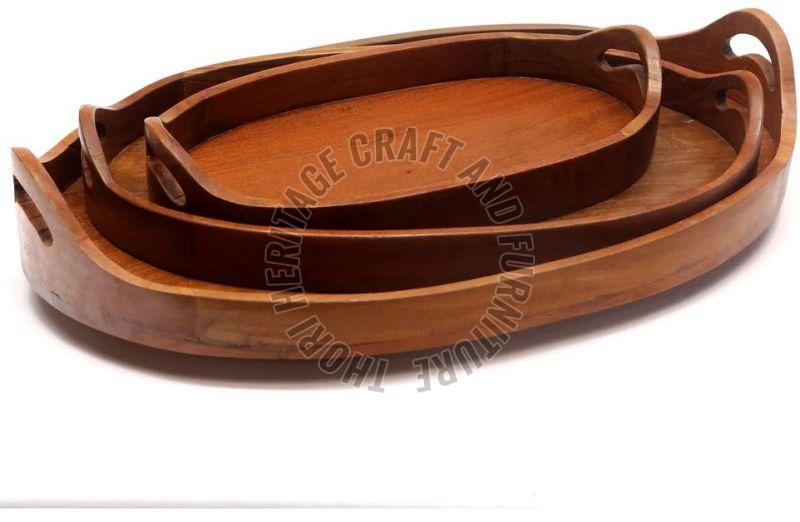 Oval Wooden Trays