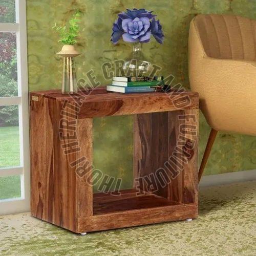 Plain Polished Mango Wooden Side Tables, Color : Brown Standard