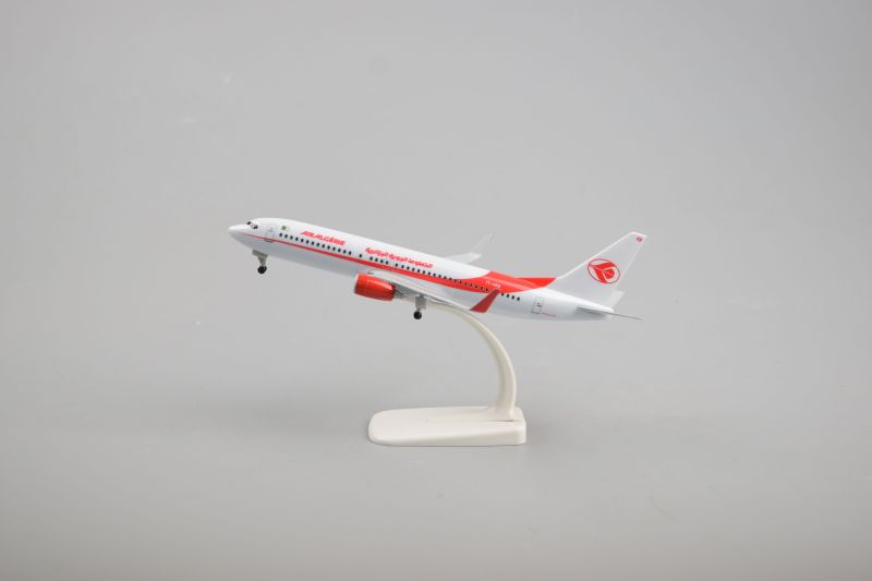 20cm B737 Air Algerie Resin Plane Model With Wheels  Aircraft Plane Model Gift