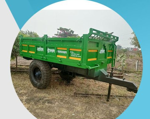 Manual Hydraulic Tractor Trolley, Color : Green for Moving Goods