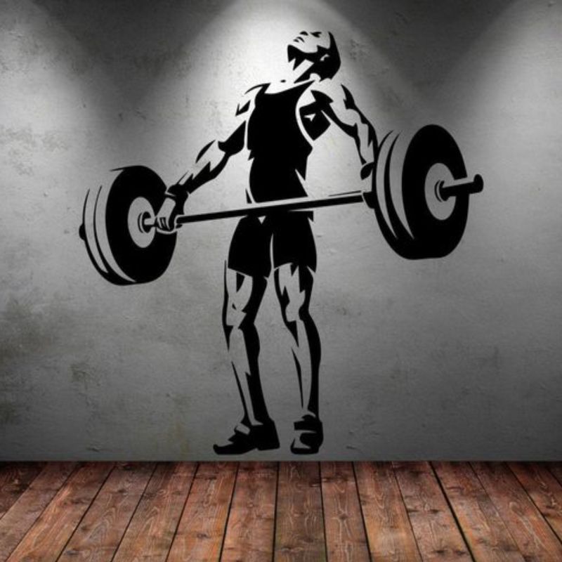 2D Gym Wall Art Painting Service