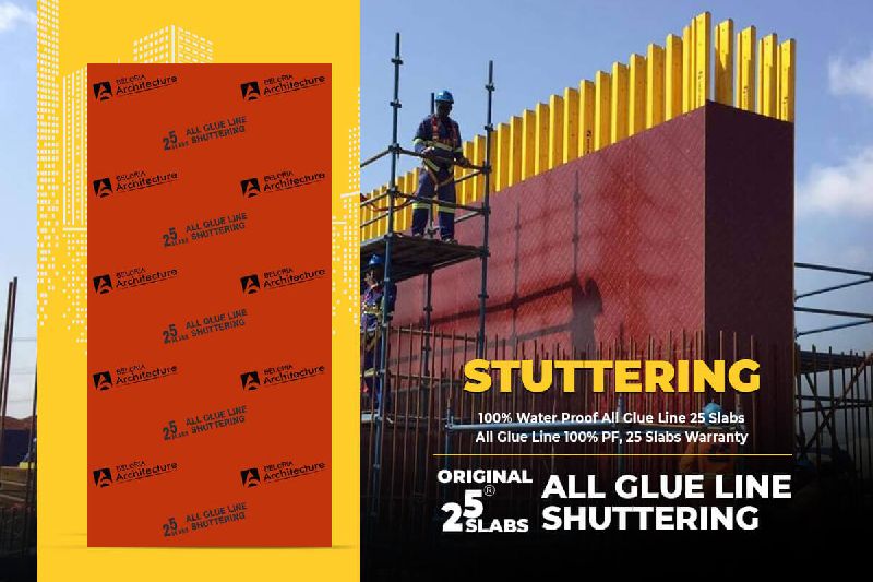 Plain Polished Bamboo Shuttering Plywood Waterproof